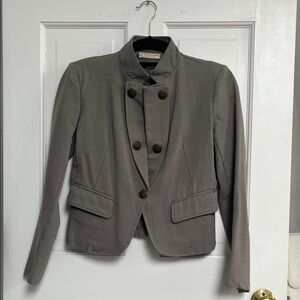 The End Charcoal Military Inspired Women's Blazer Size S